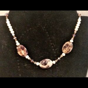 Clearance! Beaded gemstone choker